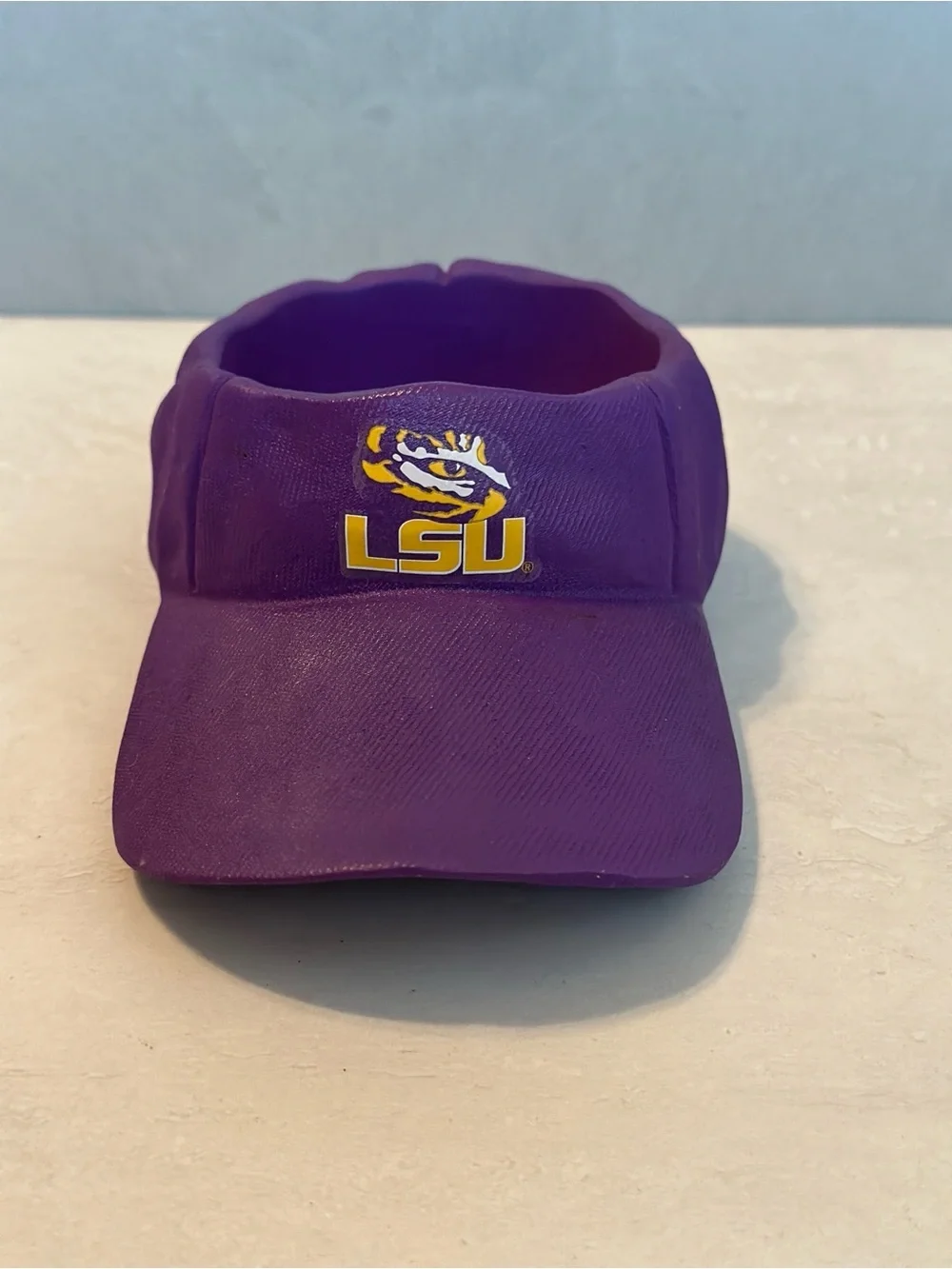 LSU Tigers Cap Coaster Holder With Cork Coaster - Excellent